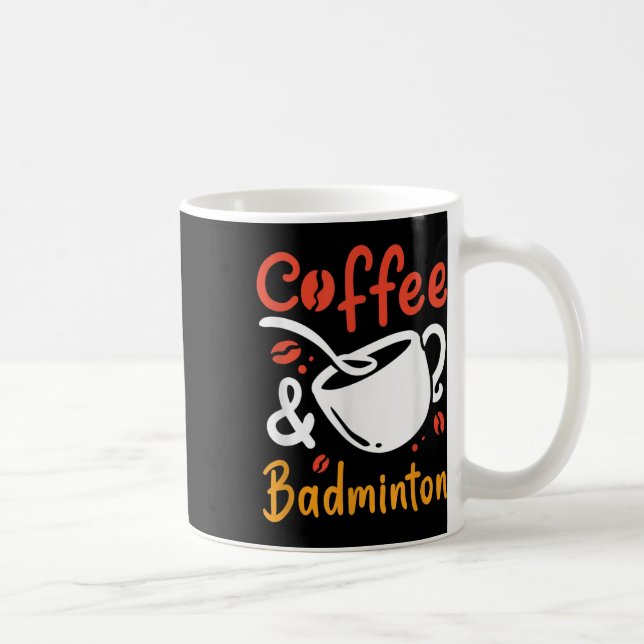 Kaffe- och Badmintonkaffe Drinker Badminton Play Kaffemugg (Höger)