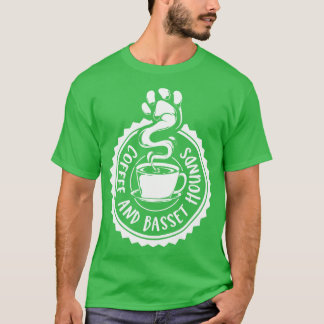 Kaffe och Basset Hounds Basset Hound T Shirt