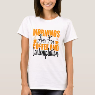 Kaffe och begrundande t shirt