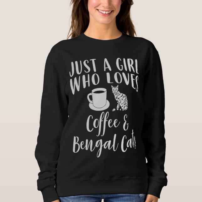 Kaffe- och bengalkattapparat - kaffe t shirt (Framsida)