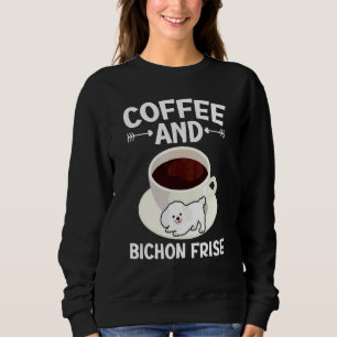 Kaffe Och Bichon Frise Lockigt Hår Valp Valp T Shirt