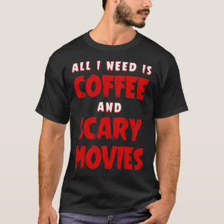 Kaffe- och blomsterfilm t shirt