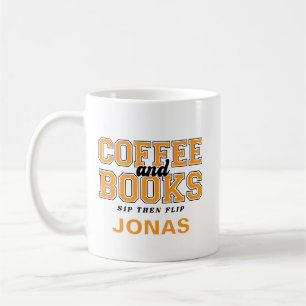Kaffe och böcker - Drick och bläddra Bookworm Oran Kaffemugg