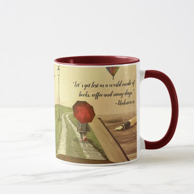 Kaffe och Bok Avid Readers Gift Kopp (Höger)