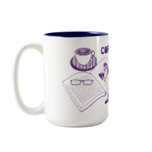 Kaffe och Bokar Kärlek-läsning Anpassningsbar Mugg