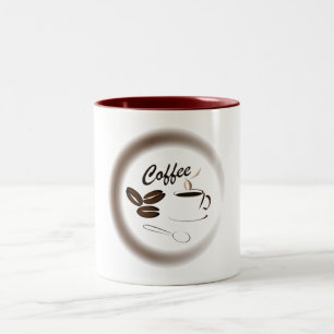 Kaffe och böna Två-Tonad mugg