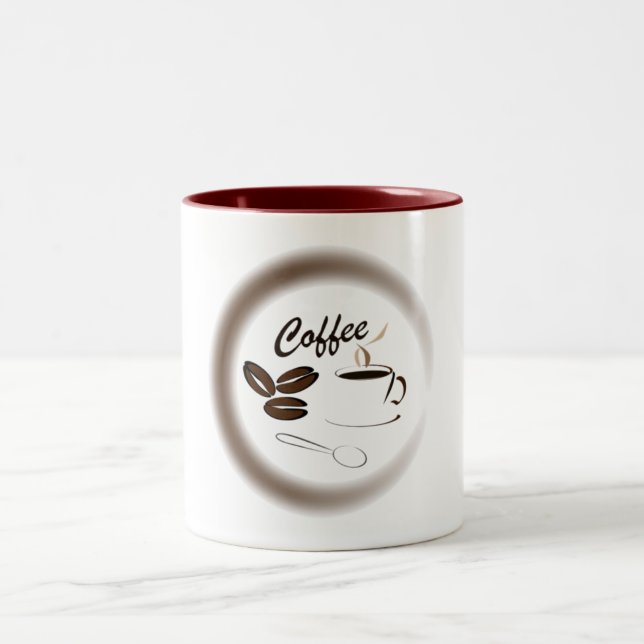 Kaffe och böna Två-Tonad mugg (Center)