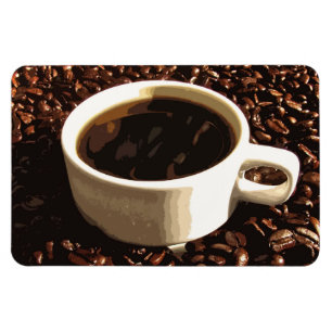 Kaffe och bönor magnet