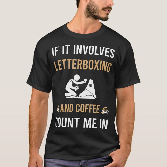 Kaffe och brevlådelek t shirt (Framsida)