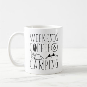 Kaffe och camping i helg kaffemugg