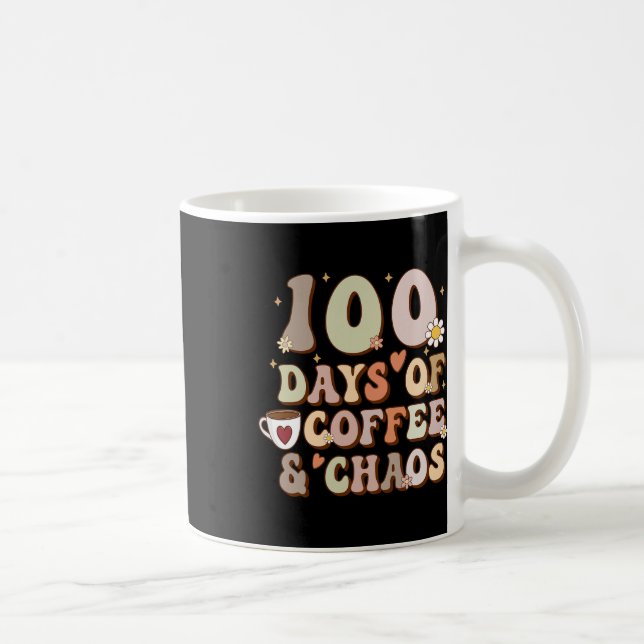 Kaffe- och chaosdagar 100-dagars skolturer kaffemugg (Höger)
