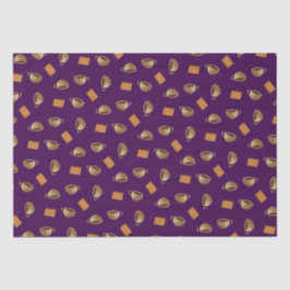 Kaffe och choklad-Biscuits Mönster Lila Livsmedel