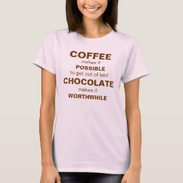 KAFFE och choklad Tee Shirt
