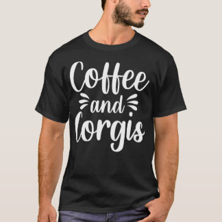 Kaffe och Corgis Welsh Hund älskare Fisherman T Shirt