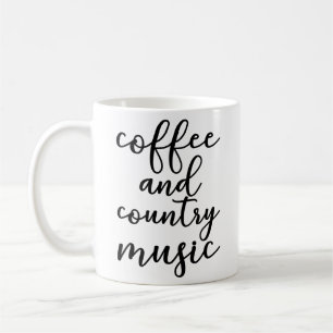 Kaffe och countrymusik kaffemugg