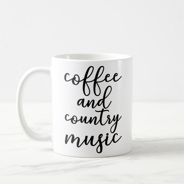 Kaffe och countrymusik kaffemugg (Vänster)