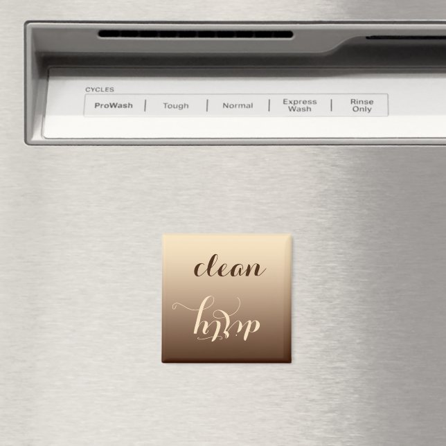 Kaffe och Cream Clean eller Dirty Dishwasher Magne Magnet (In Situ (Dishwasher))