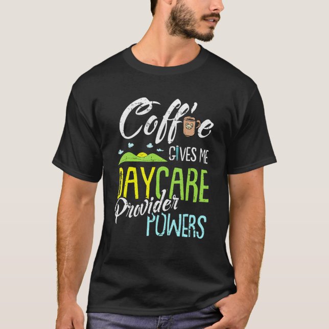 Kaffe- och dagvårdsleverantör: Kindergarten Tea T Shirt (Framsida)