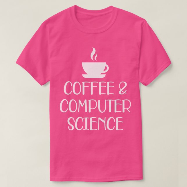 Kaffe och datateknik w t shirt (Design framsida)