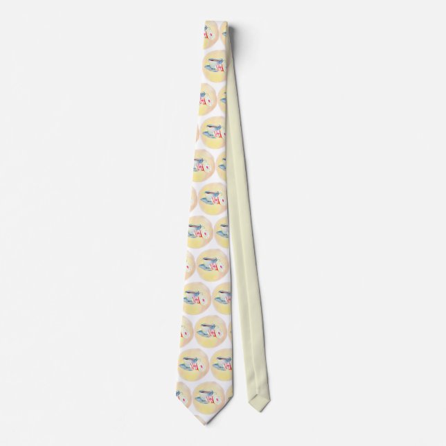 Kaffe och Donuts Neck Tie Slips (Framsida)
