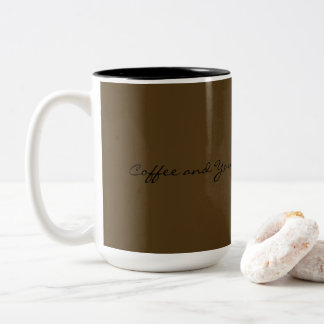 Kaffe och du Två-Tonad mugg