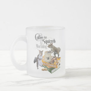 Kaffe- och ekorrreler - Finny ekorre Älskare Frostad Glasmugg