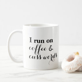 Kaffe- och förbannelseord kaffemugg