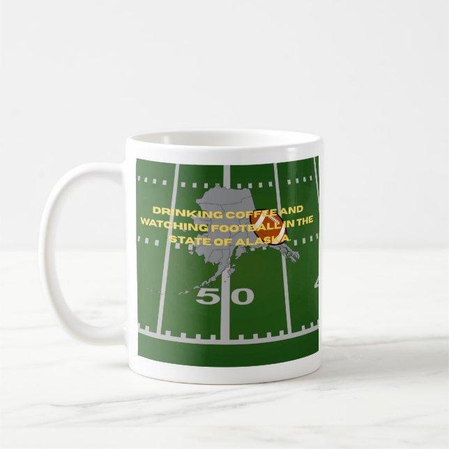 Kaffe och fotboll i Alaska  Kaffemugg (Vänster)