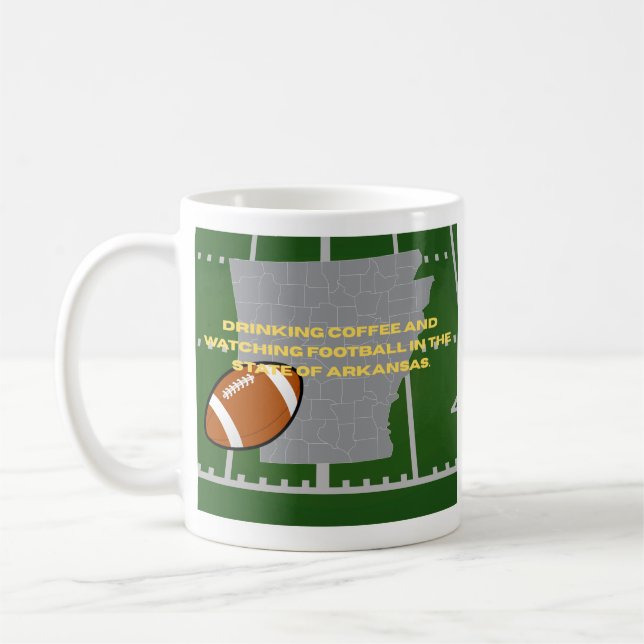 Kaffe och fotboll i Arkansas  Kaffemugg (Vänster)