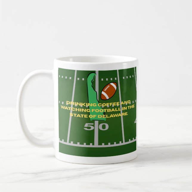 Kaffe och fotboll i Delaware  Kaffemugg (Vänster)
