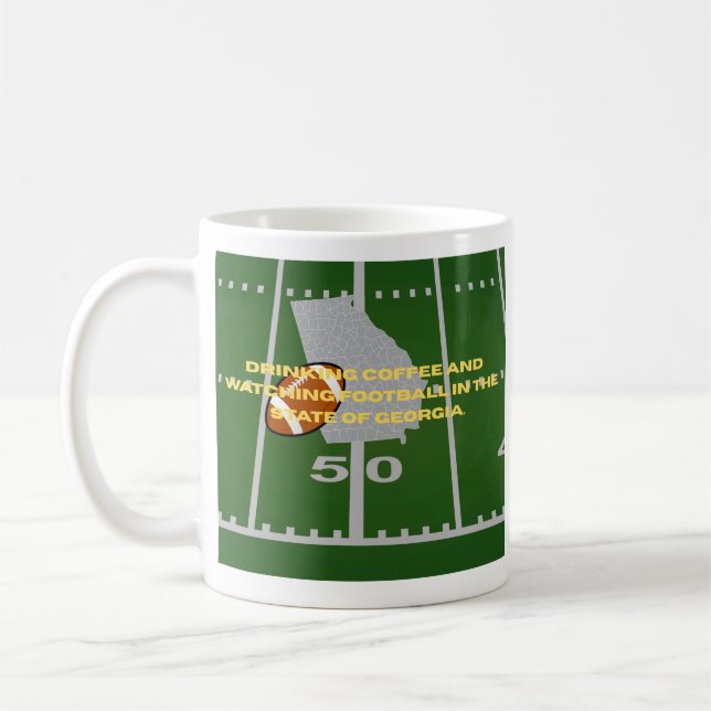 Kaffe och fotboll i Georgia  Kaffemugg (Vänster)