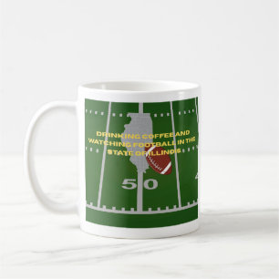Kaffe och fotboll i Illinois Kaffemugg