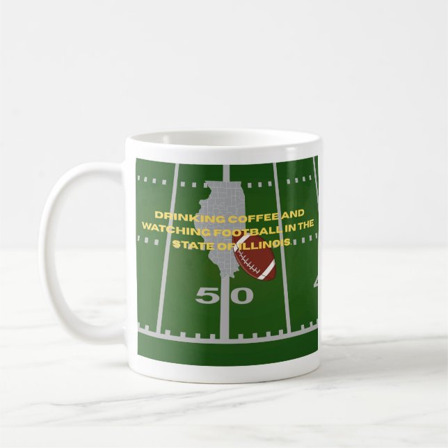 Kaffe och fotboll i Illinois Kaffemugg (Vänster)