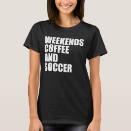 Kaffe och fotboll i Mamma Life helg T Shirt