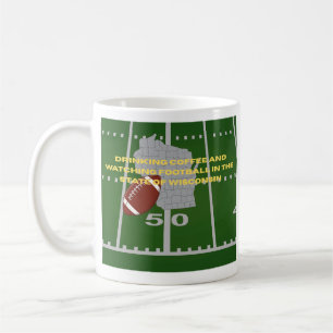 Kaffe och fotboll i Wisconsin Kaffemugg
