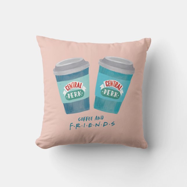 Kaffe och FRIENDS™ Kudde (Framsida)