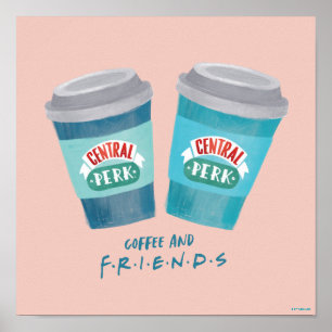 Kaffe och FRIENDS™ Poster