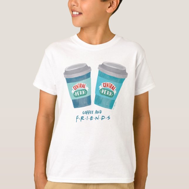 Kaffe och FRIENDS™ T Shirt (Framsida)