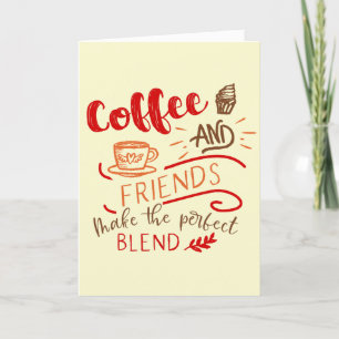 Kaffe- och frikomsofferkaffe-Älskare Tack Kort