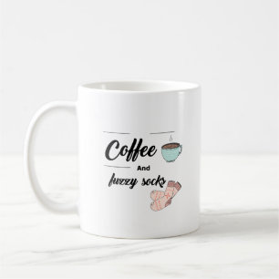 Kaffe- och fuzzy Socks Kaffemugg