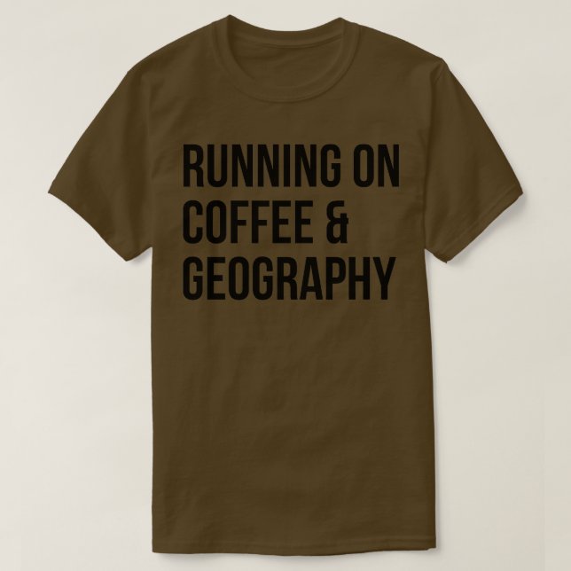 Kaffe och geografi 1 t shirt (Design framsida)