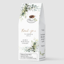 Kaffe och grå temat Shower Rostad kaffe