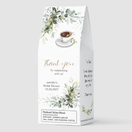 Kaffe och grå temat Shower Rostad kaffe