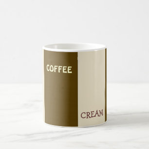 Kaffe- och gräddblockskonst kaffemugg