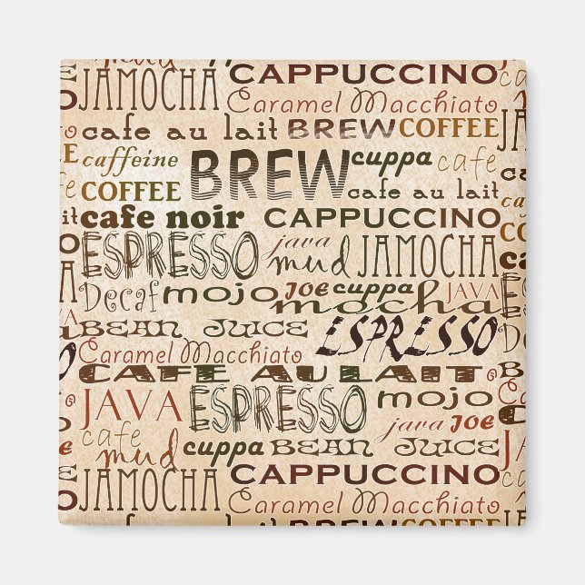 Kaffe och grädde magnet (Framsidan)