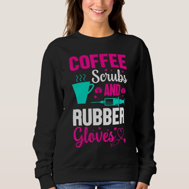 Kaffe- och gummihandskar från Doktor T Shirt (Framsida)
