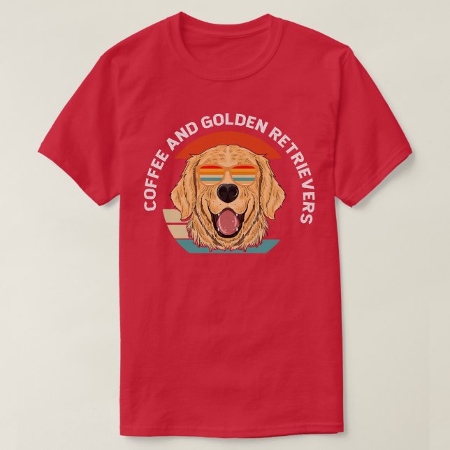 Kaffe och gyllene drycker t shirt (Design framsida)