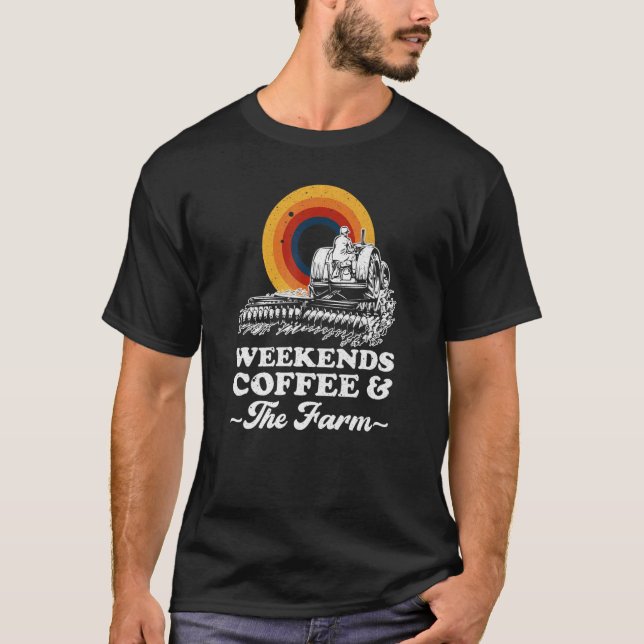 Kaffe och helg-odling t shirt (Framsida)
