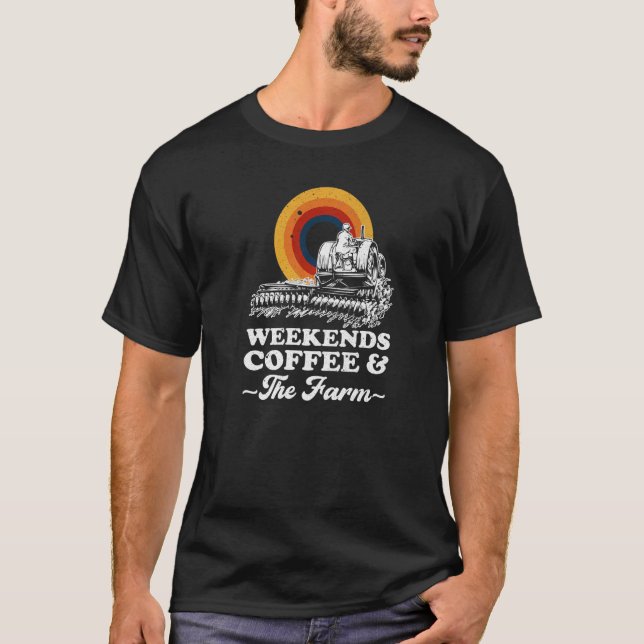 Kaffe och helg-odling t shirt (Framsida)