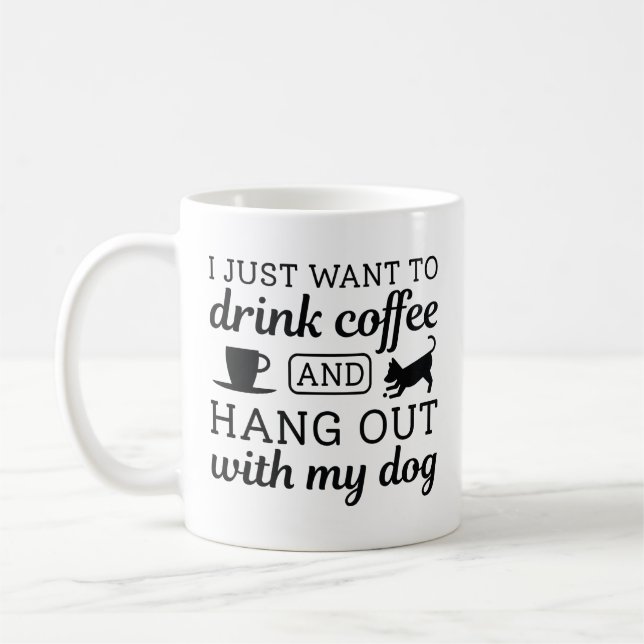 Kaffe och Hund Kaffemugg (Vänster)